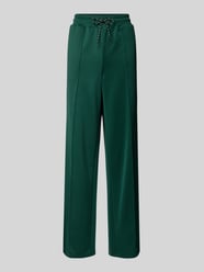 Wide leg sweatpants met vaste persplooien, model 'JENNA' van Noisy May Groen - 33