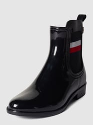 Gummistiefel mit Logo-Applikation von Tommy Hilfiger Schwarz - 21