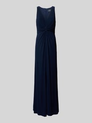 Abendkleid mit Raffungen und V-Ausschnitt von Adrianna Papell - 6