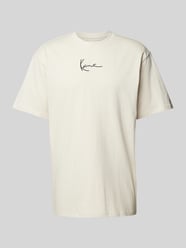 T-Shirt mit Label-Stitching von KARL KANI Beige - 32