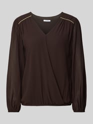 Bluse mit V-Ausschnitt Modell 'Be44rtaa' von ZABAIONE - 40