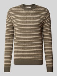 Regular Fit Strickpullover aus Baumwoll-Mix von ONLY & SONS Beige - 37