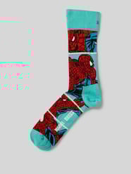Regular fit sokken met logoprint, model 'WEB-SLINGER' van Happy Socks - 10