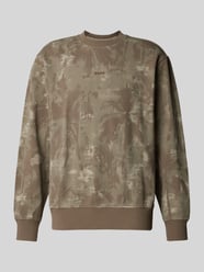 Sweatshirt mit Label-Stitching von BOSS Orange Beige - 48