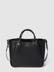 Handtas met labeldetail, model 'WAVE' van ARMANI EXCHANGE Grijs / zwart - 19