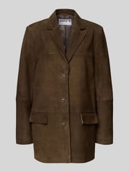 Leren jack met reverskraag en klepzakken van Jake*s Collection - 30