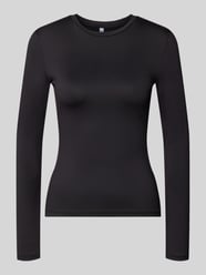 Slim Fit shirt met lange mouwen met ronde hals model 'LULA' van PIECES - 35