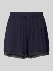 Loose Fit Pyjama-Shorts mit Spitzenbesatz Modell 'Kimmy' von CCDK Copenhagen Blau - 1