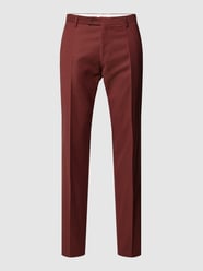 Slim fit pantalon in gemêleerde look, model 'Paco' van CG - Club of Gents Rood - 35