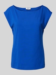 T-Shirt in unifarbenem Design von Esprit Blau - 44