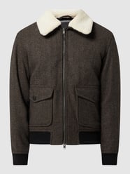 Jacke mit Teddyfell von Selected Homme Beige - 22