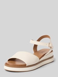 Sandalen van echt leer met sleehak van INUOVO - 19