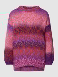 Gebreide pullover met extra brede schouders van Rich & Royal Paars - 3