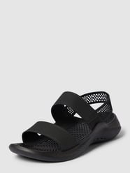Sandalen mit Lochmuster Modell 'Lite Ride' von Crocs Schwarz - 42