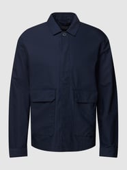 Overhemdjack met knoopsluiting van Esprit Collection Blauw - 4