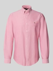 Regular fit vrijetijdsoverhemd met logostitching, model 'Cub' van Polo Ralph Lauren Fuchsia - 6