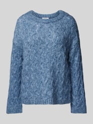 Gebreide pullover met kabelpatroon, model 'Omhu' van B.Young - 8