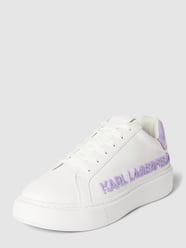 Sneakers met labeldesign, model 'MAXI KUP' van Karl Lagerfeld Wit - 27