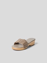 Pantoletten mit Blockabsatz von Ancient Greek Sandals Grau - 20