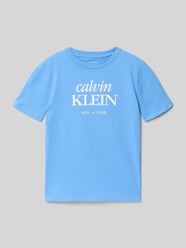 t-shirt o kroju regular fit z czystej bawełny od Calvin Klein Jeans - 40