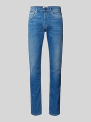 Straight Fit Jeans im Used-Look Modell 'GROVER' von Replay Blau - 28