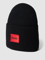 Beanie mit Label-Detail Modell 'XAFF' von HUGO - 43