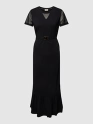 Midikleid mit Taillengürtel Modell 'MAGLIA' von LIU JO SPORT Schwarz - 22