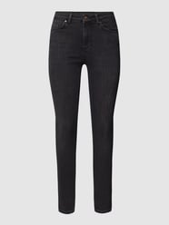Skinny Fit Jeans mit 5-Pocket-Design von Pieces Grau / Schwarz - 28