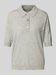 Polo met borstzak van Vero Moda Grijs / zwart - 34