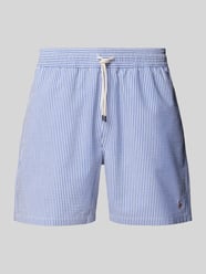 Badehose mit elastischem Bund Modell 'TRAVELER' von Polo Ralph Lauren Underwear Blau - 5