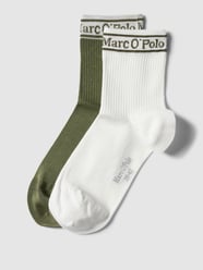 Socken mit Logo-Print im 2er-Pack von Marc O'Polo Grün - 18