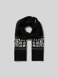 Schal mit Label-Print von MM6 Maison Margiela Schwarz - 3