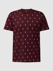 T-Shirt mit Allover-Print Modell 'LIQUID' von Polo Ralph Lauren Underwear Bordeaux - 42