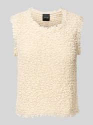 Tanktop in gebreide look van Marc Cain Beige - 39
