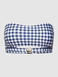 Bikini-Oberteil mit Vichy-Karos von Guess Blau - 1