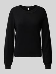 Gebreide pullover met pofmouwen van QS - 36