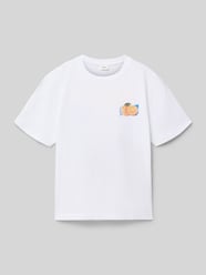 t-shirt o kroju regular fit z bawełny od s.Oliver RED LABEL - 1