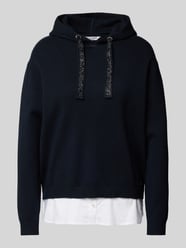 Hoodie mit Strasssteinbesatz von ZABAIONE Blau - 15