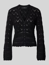 Damen Cardigan mit Strickmuster von Vero Moda Schwarz - 42