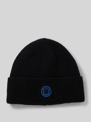 Czapka beanie z mieszanki wełny z wyhaftowanym logo model ‘Xafi’ od Hugo Blue - 38