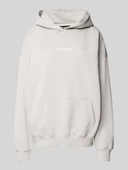 Oversized hoodie met capuchon, model 'ATNA' van Pegador Grijs / zwart - 8