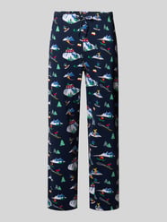 Regular Fit Pyjama-Hose im Allover-Look von Christian Berg Men - 34