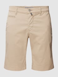 Shorts mit Paspeltaschen Modell 'Futureflex' von Pierre Cardin Beige - 26