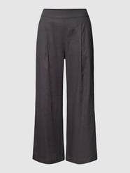 Hose mit Bundfalten von Jake*s Collection Grau / Schwarz - 15