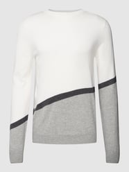 Strickpullover im Colour-Blocking-Design von Antony Morato Beige - 3