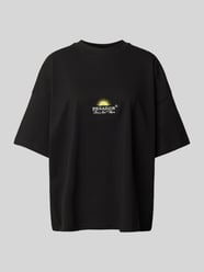 Oversized T-Shirt mit Rundhalsausschnitt Modell 'FLORA' von Pegador Schwarz - 14