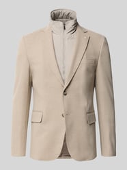 Slim Fit Sakko mit Viskose-Anteil von Manuel Ritz Beige - 11