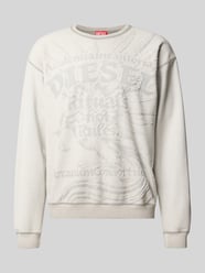 Sweatshirt mit Jacquard Logo-Detail von Diesel - 9