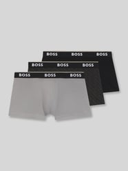 Obcisłe bokserki z mieszanka bawełny w zestaw 3 szt. od BOSS - 42