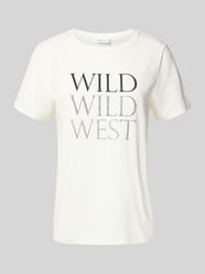 T-shirt z nadrukiem ze sloganem od comma - 34